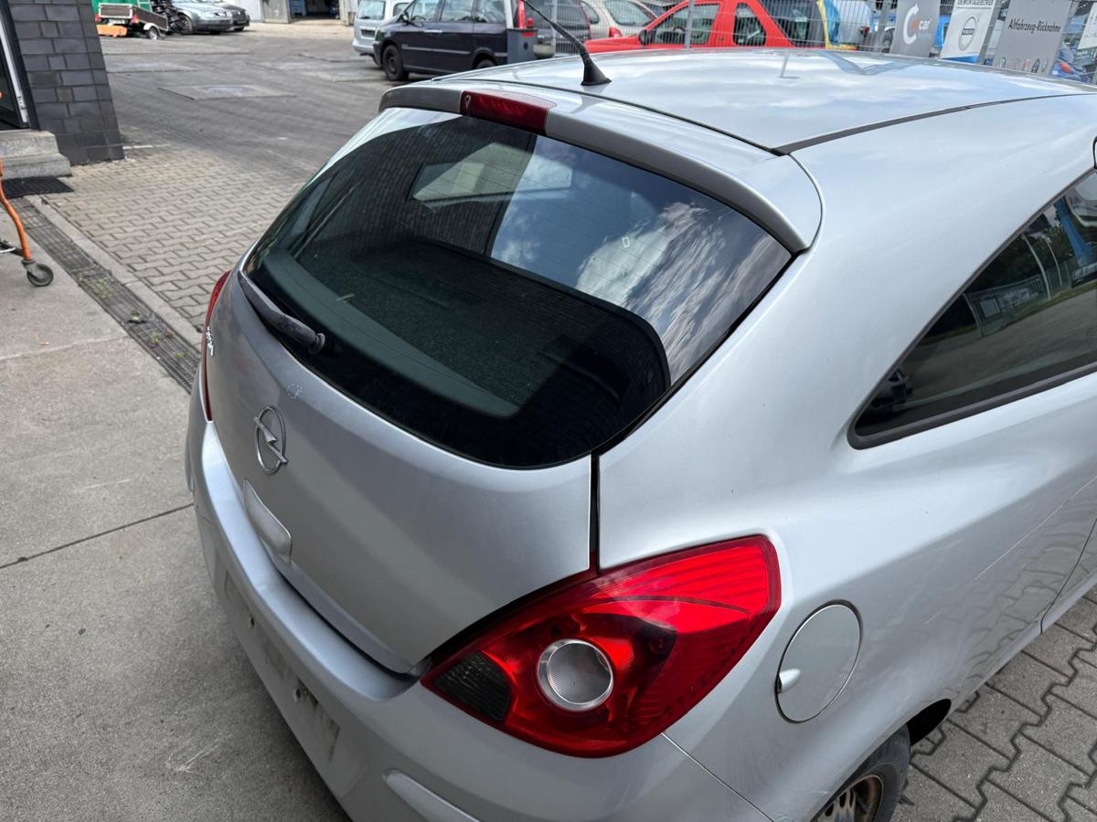 Opel Corsa D original Heckklappe mit Scheibe Z157 Starsilber 3Türer Rohbau BJ08